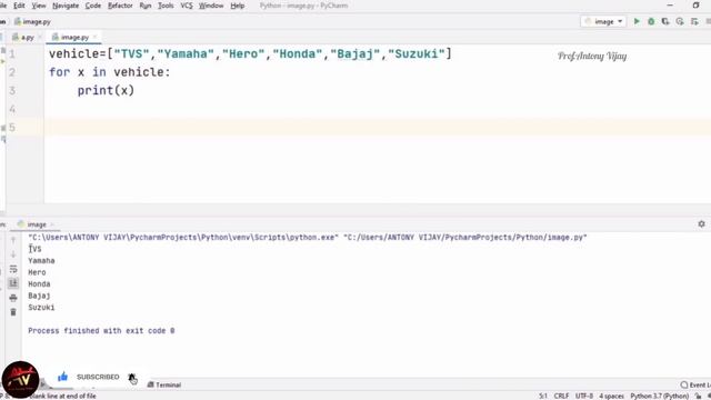 List Data Type in Python Part -3 (ENG) | Looping in List | Prof.Antony Vijay смотреть онлайн