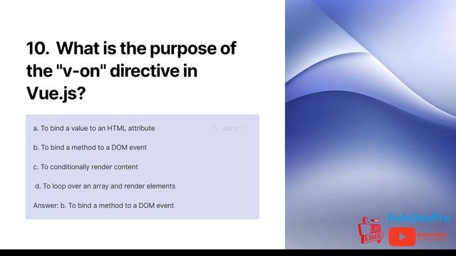 Vue.js Interview Questions ( MCQ ) | Top 20 смотреть онлайн