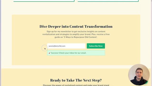 Kyiv Theme – #6 Newsletter section | Magic Pages Exclusive Theme смотреть онлайн