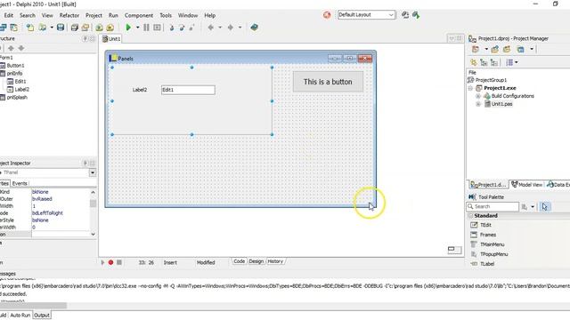Panel component in Delphi смотреть онлайн
