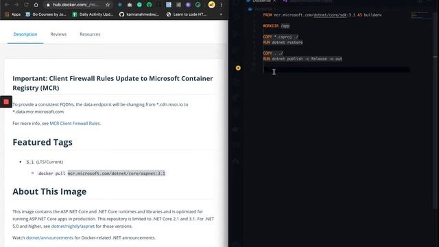 Deploy NET core API using Docker смотреть онлайн
