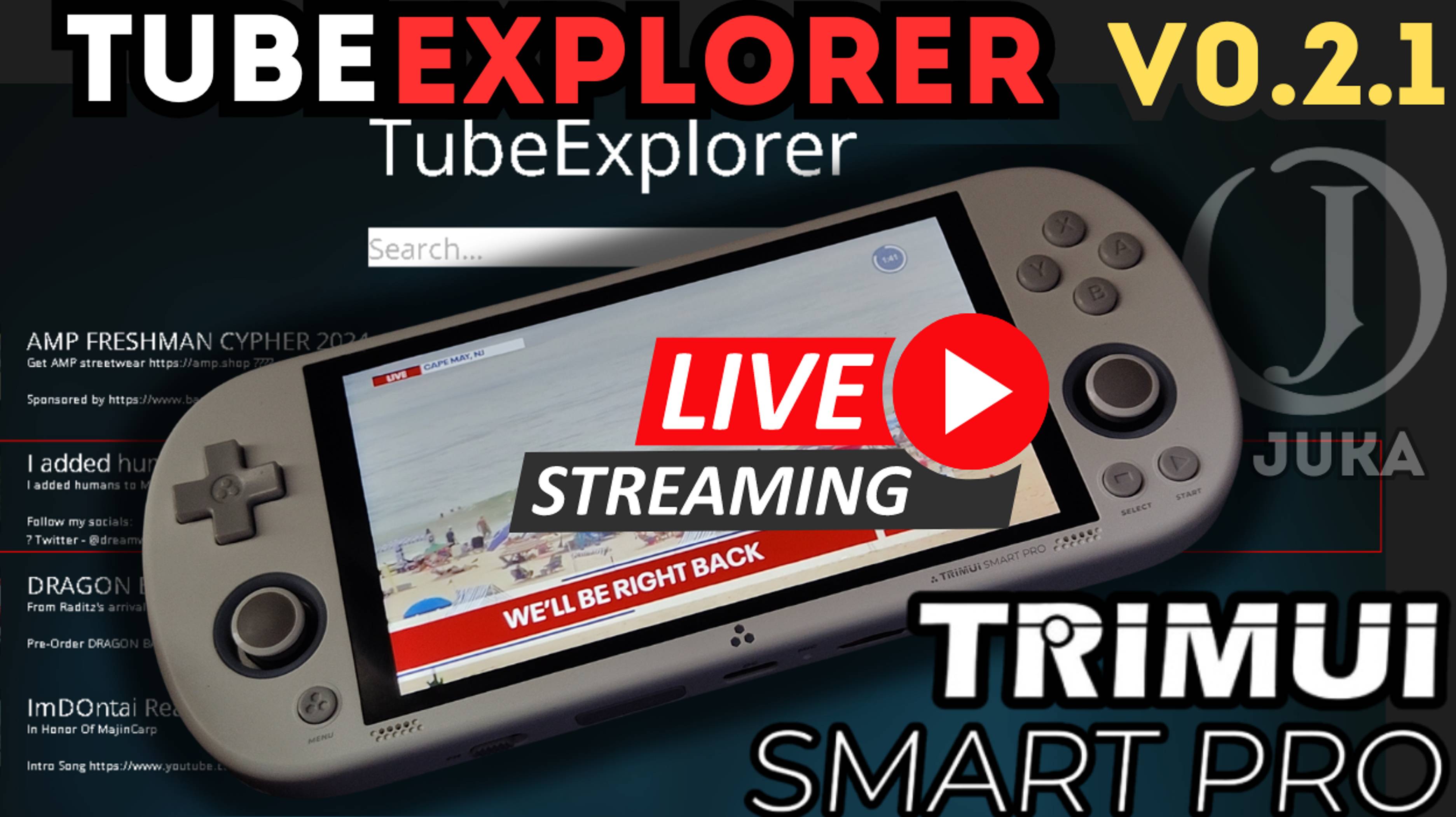 Trimui Smart Pro YoutTube And Live Streaming Player!!