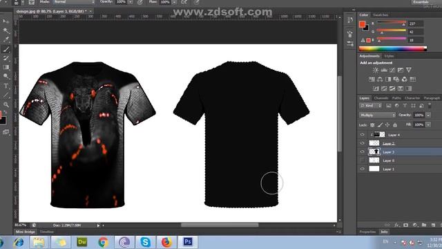 T shirt Design Photoshop CS6 смотреть онлайн