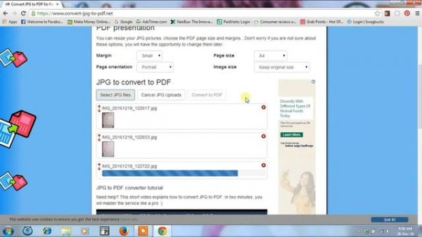 Convert JPG 2 PDF ! Online ! easy !