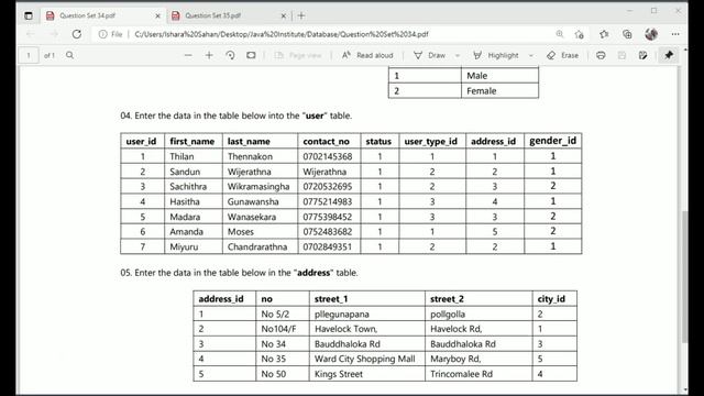 DBMS | Question 34 | Create an Insert Query Statement to enter data | Java Institute смотреть онлайн