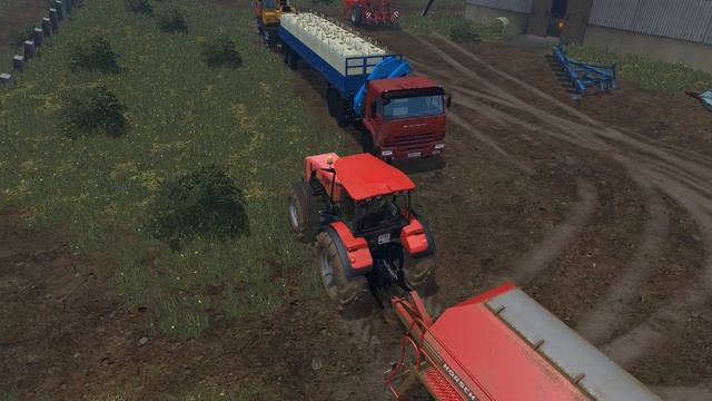 FS2015 - Один российский край - 213 - Получаем новую сеялку и сеем свеклу