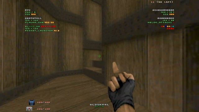 Brutal Doom online coop gameplay of Doom 2's last three levels, final boss fight and ending смотреть онлайн