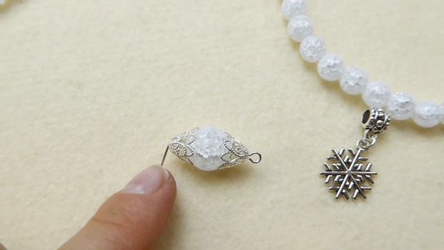 Сахарный кварц. Бусины с эффектом "кракле". Подробный обзор. смотреть онлайн