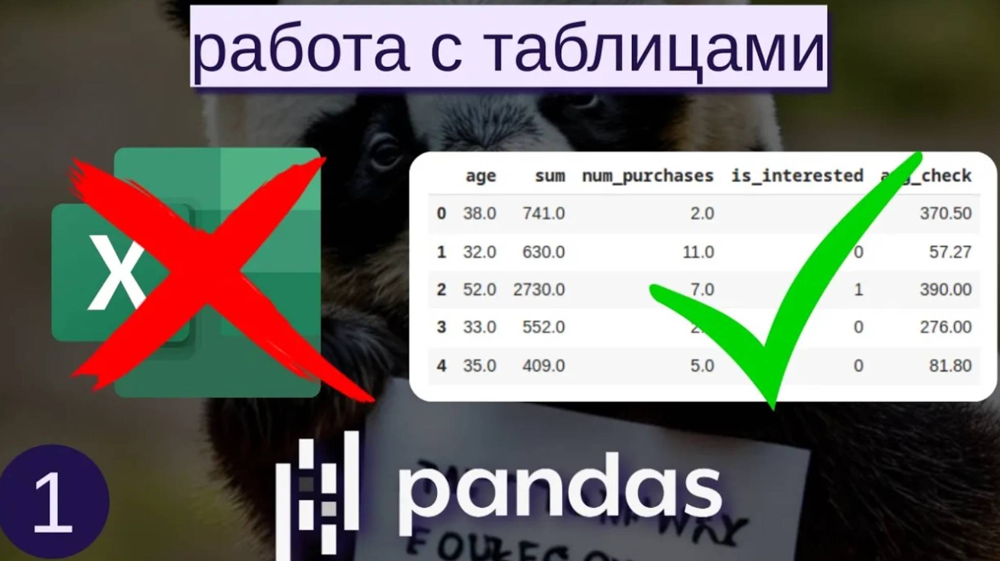 ВВЕДЕНИЕ В БИБЛИОТЕКУ PANDAS | МАШИННОЕ ОБУЧЕНИЕ смотреть онлайн