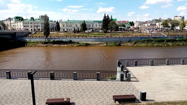 Омск. Набережная реки Омь смотреть онлайн