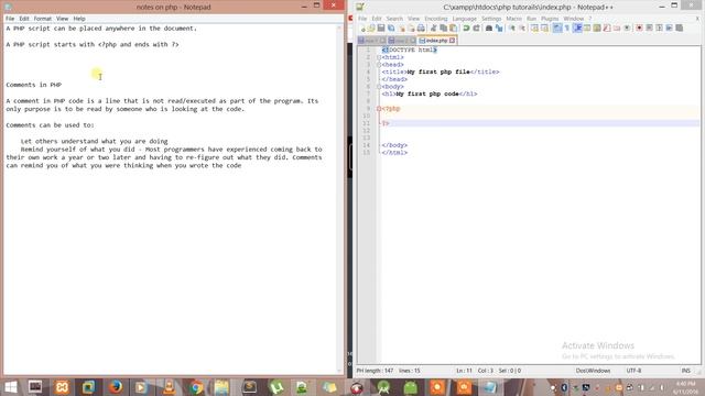 introduction to php tutorials for beginners (syntax,comment,echo) #3 смотреть онлайн