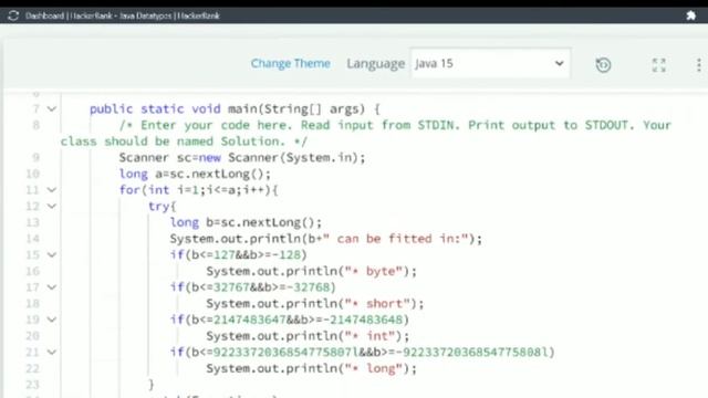 Java data types hackerrank solution | data types | Java tutorial for beginners | hackerrank java смотреть онлайн