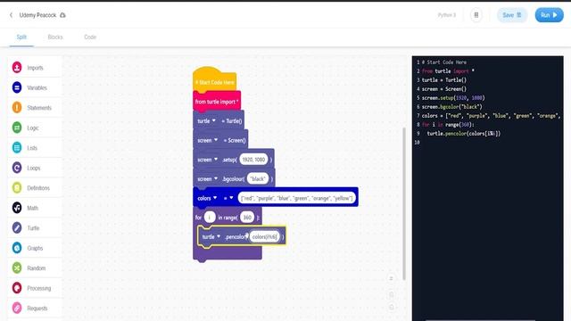 Coding Made Easy: Creating A Peacock In Block Scripting and Python смотреть онлайн