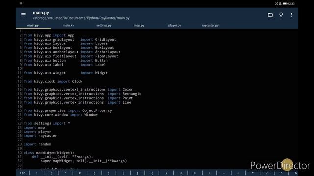 Ray Casting Engine Python Kivy on Android Mobile смотреть онлайн