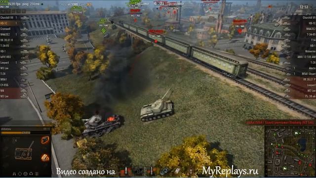 WOT: Вайдпарк - КВ-1С - 3 фрага смотреть онлайн