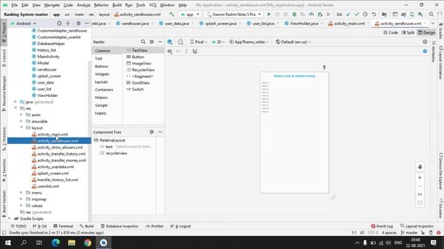 Banking transactions Android App in android studio with java. #thesparkfoundation #GRISP21 смотреть онлайн