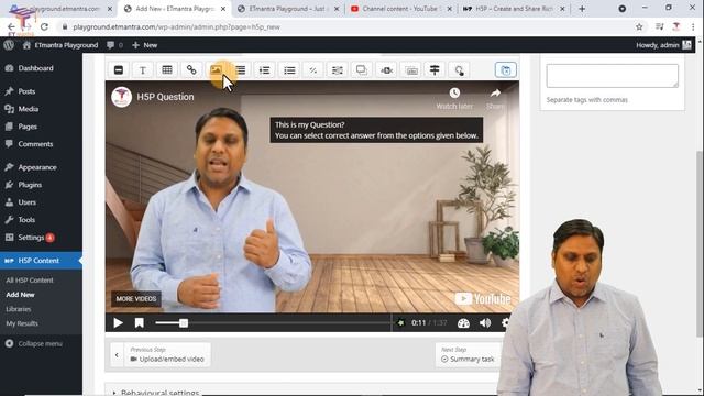 Create Interactive Video using H5P ? Add Question on Video ❓ Reflection Spot using H5P | H5P on WP смотреть онлайн
