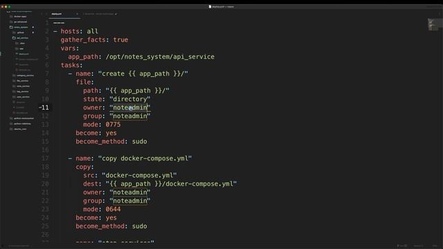 Упаковываем сервисы в Docker и деплоем через GIthub Actions и Ansible + docker-compose смотреть онлайн
