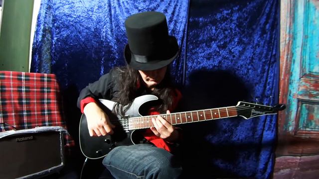 Fingerpicking Shred improvisation on the Ibanez RG421EX-BK смотреть онлайн