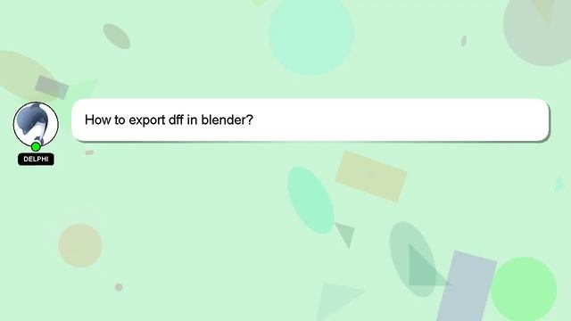 How to export dff in blender? смотреть онлайн