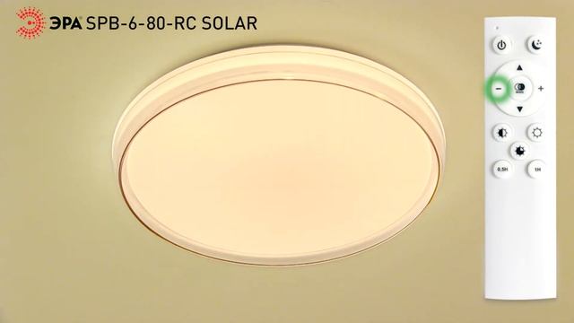 Светильник потолочный светодиодный ЭРА SPB-6-80-RC Solar 80Вт 3000-6500 с ДУ смотреть онлайн