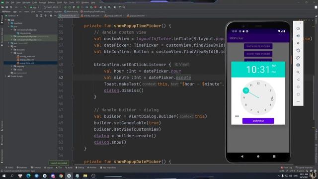 ? HK Kotlin - Bài 13.2: Picker Dialog (Time - Number) смотреть онлайн