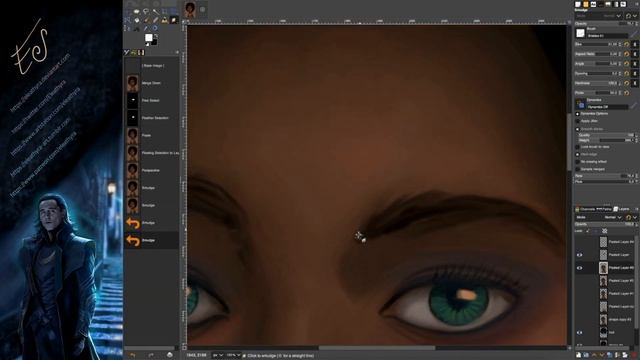 How I Paint Natural Black Hair in GIMP ? Satisfying Time-Lapse Digital Art of Beautiful Black Quee смотреть онлайн
