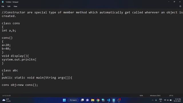 JAVA Constructor | How to design constructor in JAVA ? | Java series Lecture-4 #java смотреть онлайн