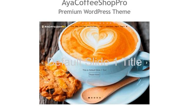 AyaCoffeeShopPro - Premium WordPress Theme смотреть онлайн
