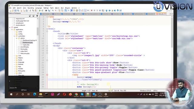 Numeric Array, Associative Array and Multidimensional Array in PHP, Class 38 | Backend Development смотреть онлайн