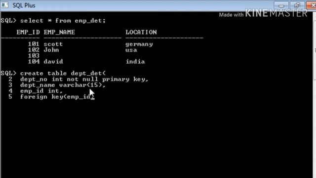 How to define primary key and foreign key in oracle dbms смотреть онлайн