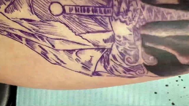Dark knight tattoo | Time lapse смотреть онлайн