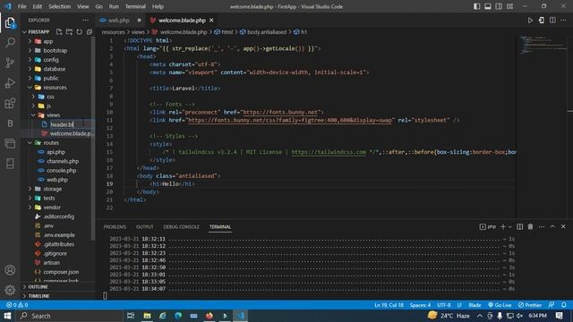 Laravel 10 | Part 2 | route and view смотреть онлайн