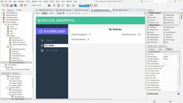 Online Shopping Management System in Java | NetBeans | MySQL | Part-5 смотреть онлайн