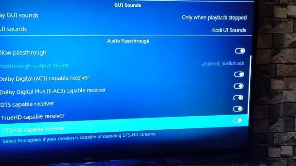 how to play Dts and Dolby atmos surround on media player using Kodi
