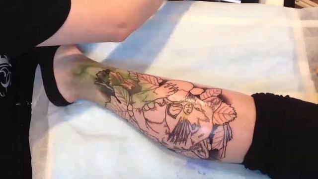 Tattoo time lapse - Racoon - Joel Handcock смотреть онлайн
