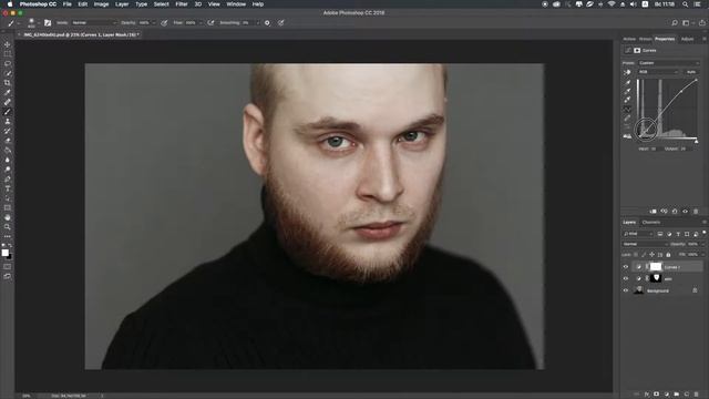 Photoshop: обработка портрета, часть 3. Объем и глобальный контраст смотреть онлайн