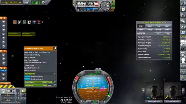 KSP - LSV House Harkonnen flight from polar orbit to a rough equatorial orbit over Duna смотреть онлайн