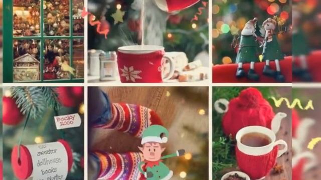 Happy New Year ! Merry Christmas!!! Поздравление на английском языке . Музыкальная открытка смотреть онлайн