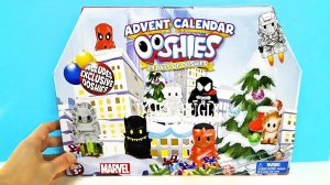 АДВЕНТ КАЛЕНДАРЬ OOSHIES MARVEL Super Heroes! ИГРУШКИ Супергерои МАРВЕЛ Advent Calendar unboxing