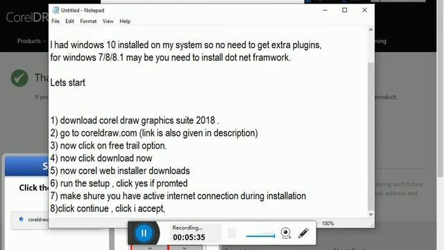 How to Download Install & activate Corel Draw Graphicssuite 2018. смотреть онлайн