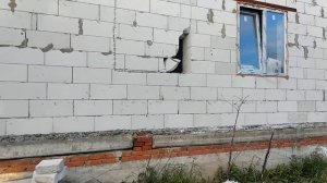 Пилим проём оконный в пеноблоке цепной пилой