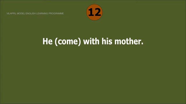 Past Simple Tense : 25 Practice Questions (Positive/Affirmative Sentences) : Vilappil Model смотреть онлайн