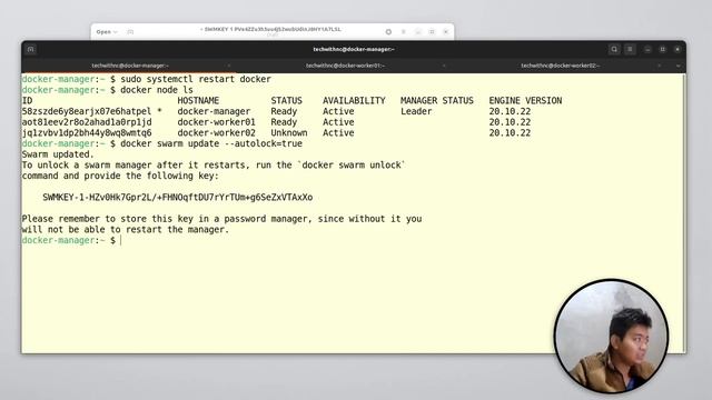 Docker Swarm ( Part 03 ) - Auto lock your cluster. смотреть онлайн