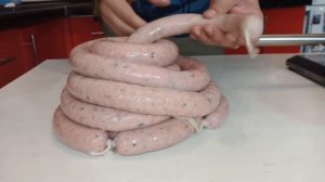 Мюнхенские или Баварские колбаски для гриля. Weißwürst - белые колбаски. Рецепт приготовления.