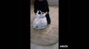 Корзина из упаковочной ленты. Это не легко и просто! ♥