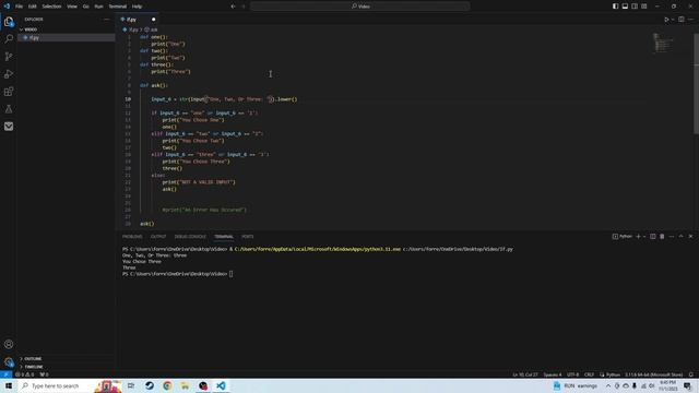 If Statements Python смотреть онлайн
