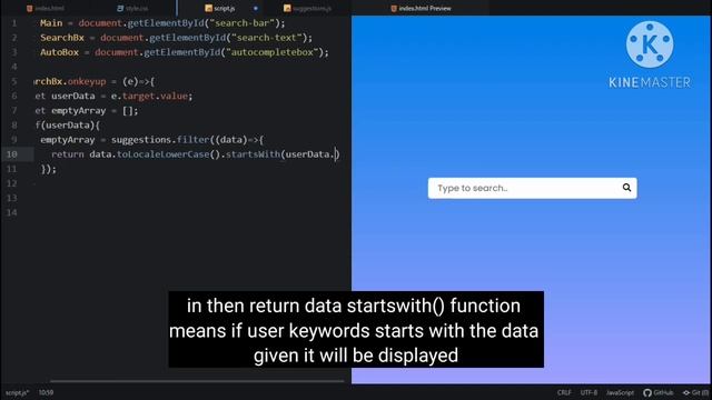 Search Bar with Auto-complete Search Suggestions using HTML CSS and JavaScript смотреть онлайн