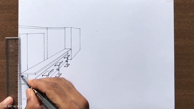 How to Draw a Restaurent in 1 Point Perspective смотреть онлайн