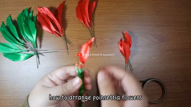 DIY How to Make Flowers from Satin Ribbon #9 || Satin Ribbon Crafts || Poinsettia From Satin Ribbon смотреть онлайн